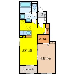 カーサ　ノア　Ⅰの物件間取画像